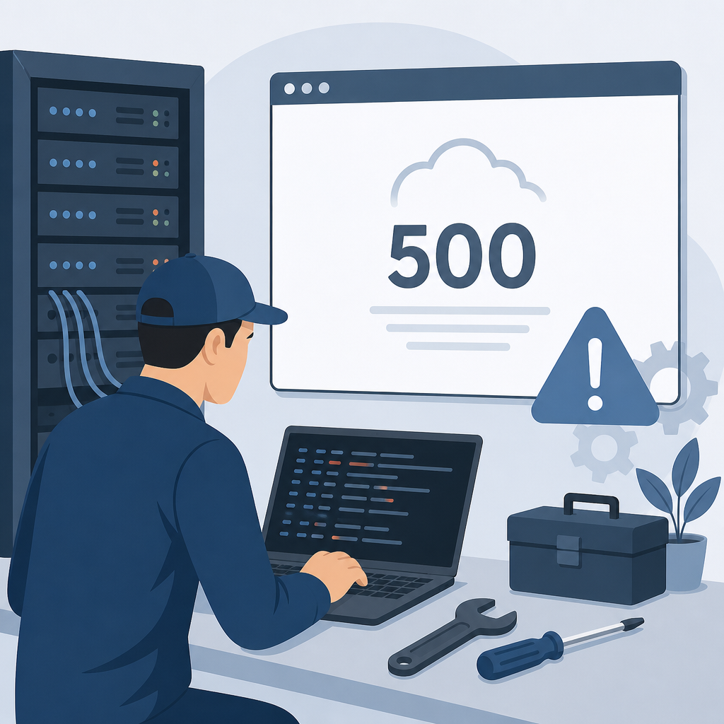 راهنمای جامع رفع خطای 500 بعد نصب