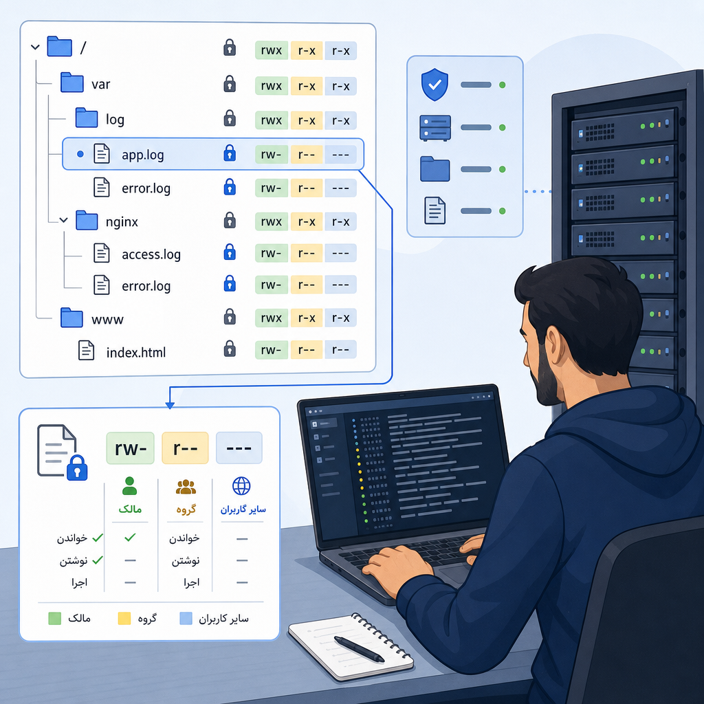 قدم‌به‌قدم رفع خطای دسترسی فایل permissions برای مدیران و توسعه‌دهندگان